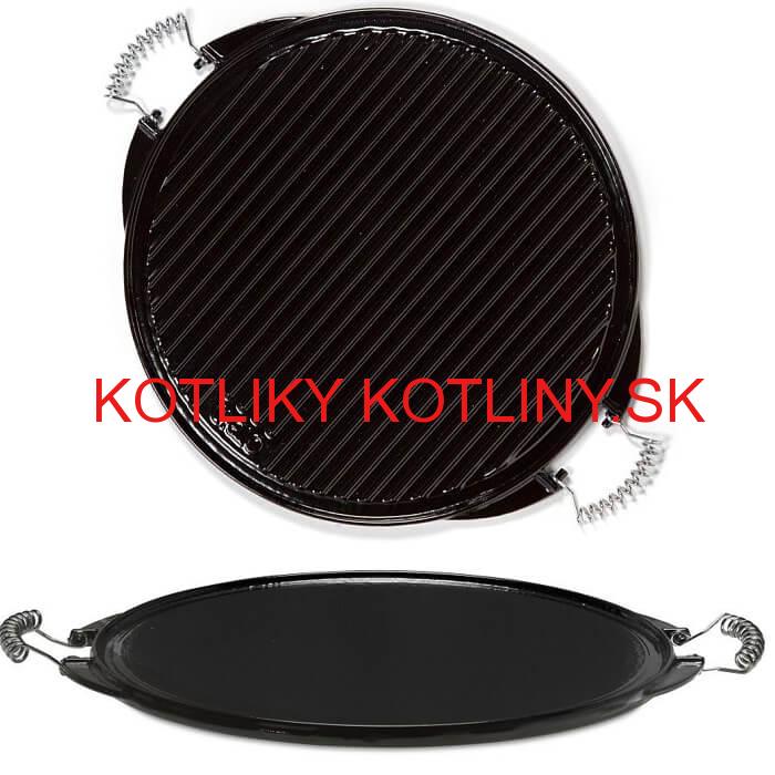 Liatinová grilovácia doska VACA SMALT 43 cm