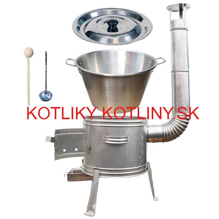 Nerezový kotol 40 L + nerezová kotlina 45 cm TOPLUX