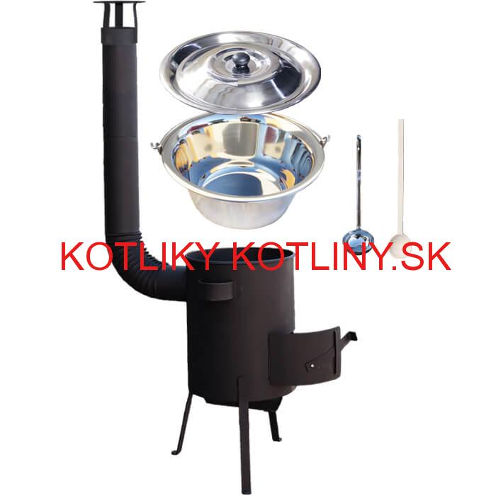 Antikorový kotlík 22 L (0,8 mm) + žiaruvzdorná kotlina 42 PLUS 600 4 MM