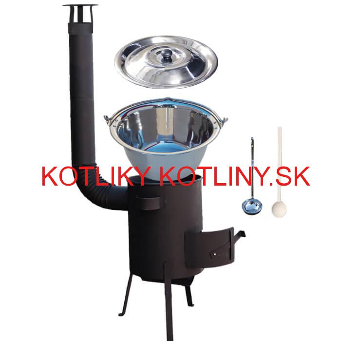 Antikorový kotlík 20 L (1,2 mm) + žiaruvzdorná kotlina 42 PLUS 600 4 MM