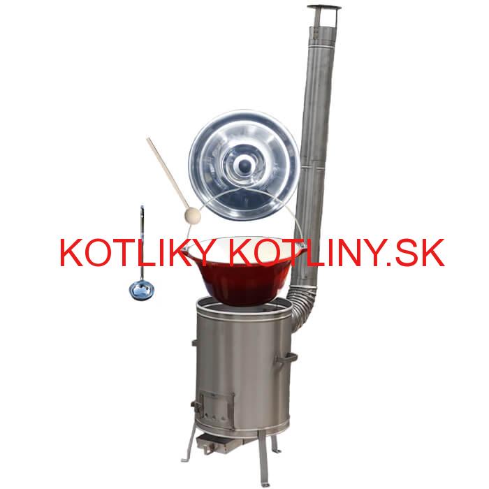 Liatinový kotlík so smaltovanou úpravou 16 L + Nerezová kotlina (Vysoká) 36 LUX