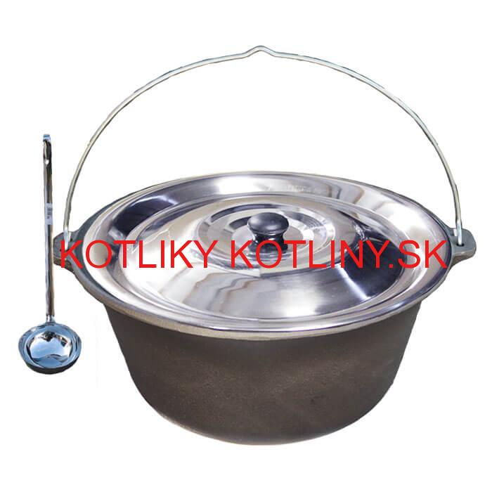 Liatinový kotlík 10,8 L + antikorová pokrievka