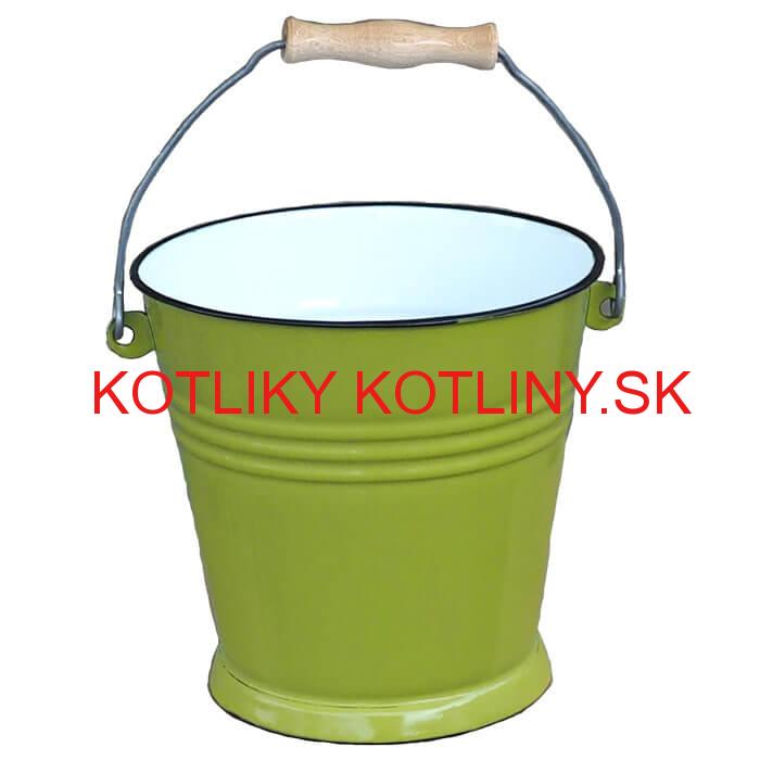 Smaltované vedro 5 l GREEN