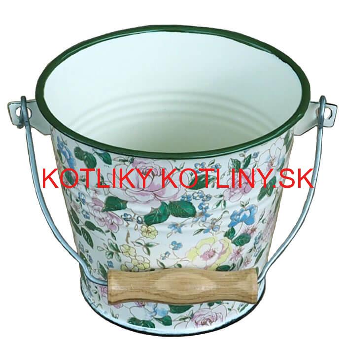 Smaltované vedro 1 L DECOR