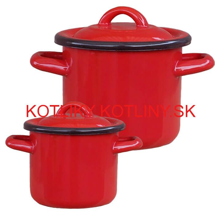 Smaltované hrnce s pokrievkami 1 L + 3 L Classic