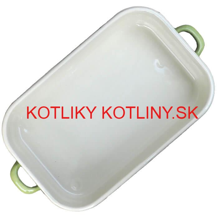 Smaltovaný pekáč 46 x 24 cm GREEN