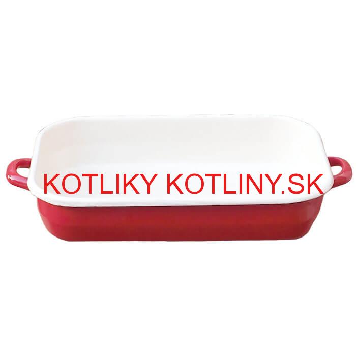 Smaltovaný pekáč 46 x 24 cm ČERVENÝ