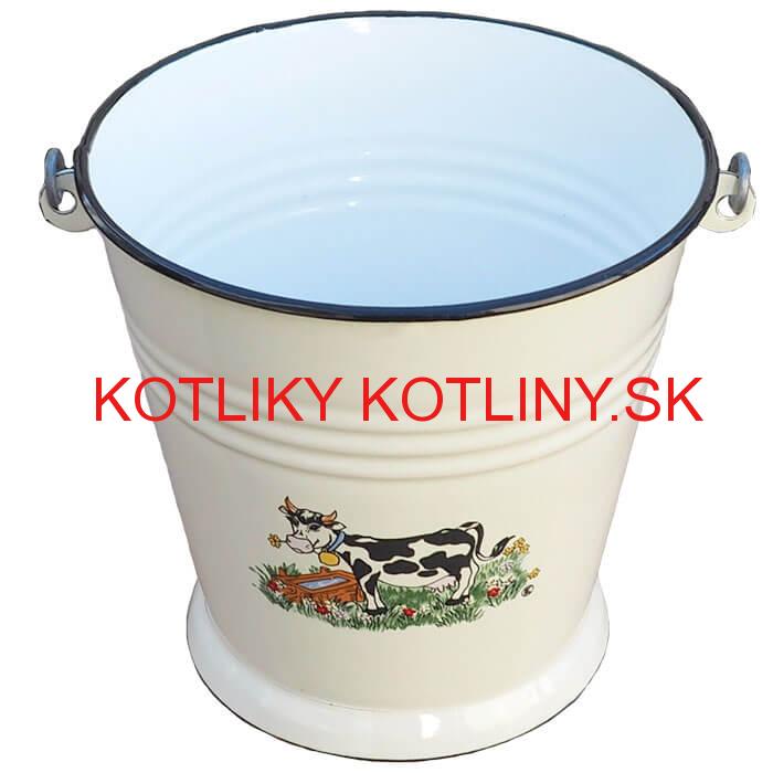 Smaltované vedro 5 L DECOR Kravička