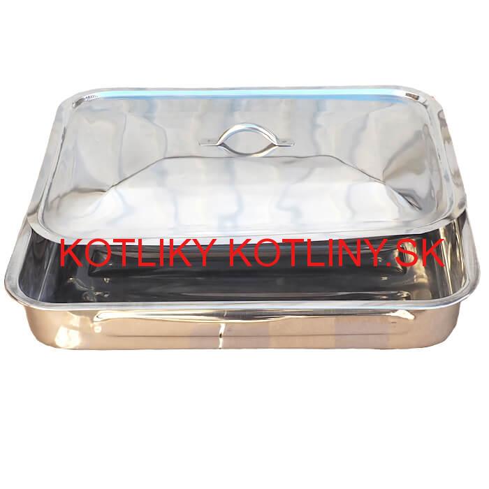 Nerezový pekáč s pokrievkou 42 x 31 cm INOX