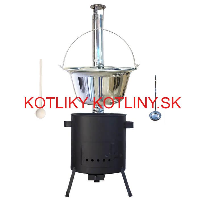 Antikorový kotlík 20 L (1,2 mm) + žiaruvzdorná kotlina (1 mm) 42 PLUS 600
