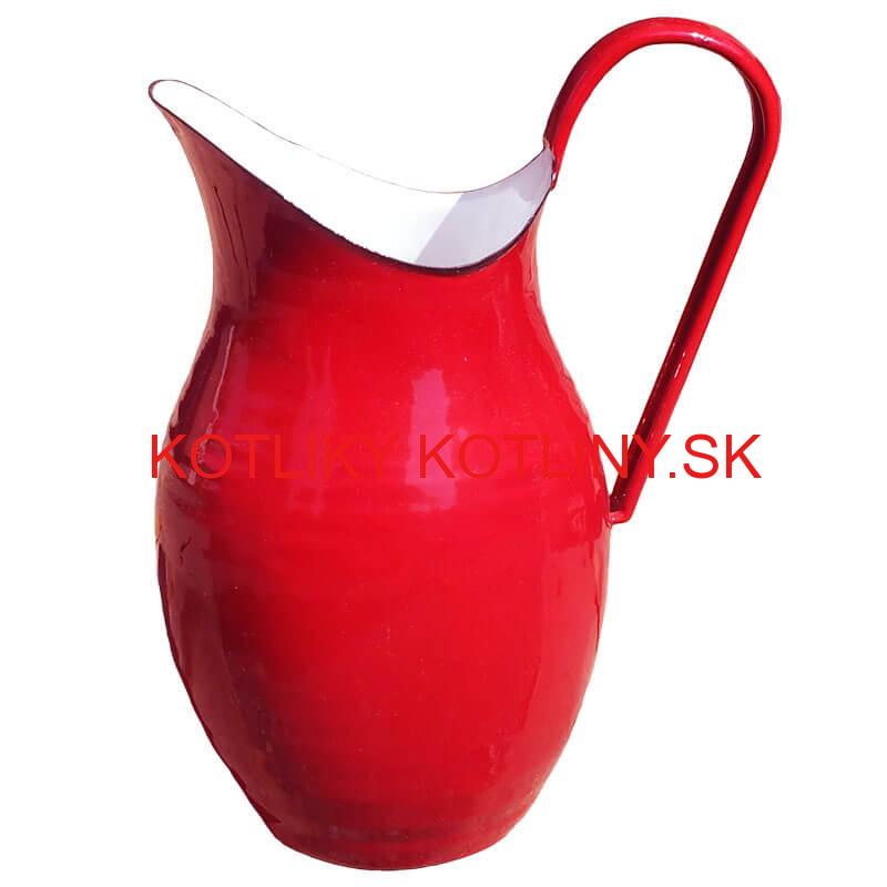 Smaltovaná krhla 2 L ČERVENÁ