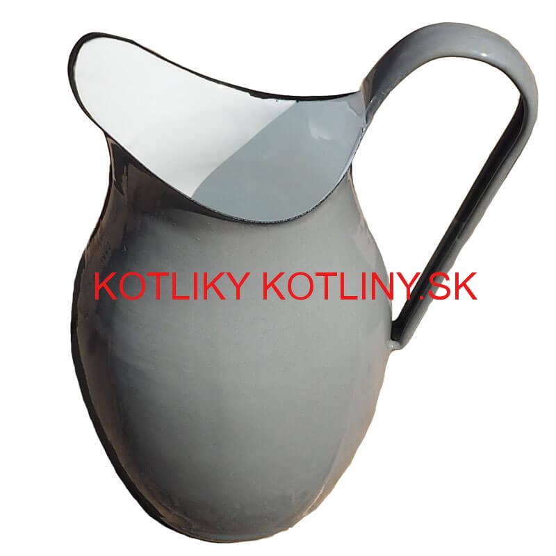 Smaltovaná krhla 2 L ŠEDÁ