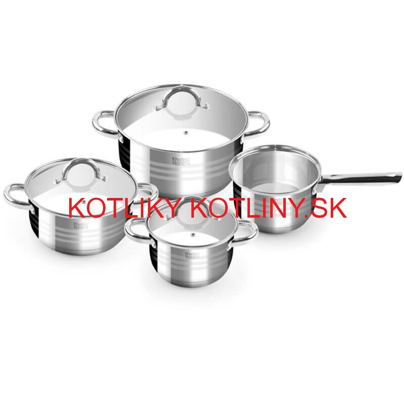 Nerezové hrnce 4 ks