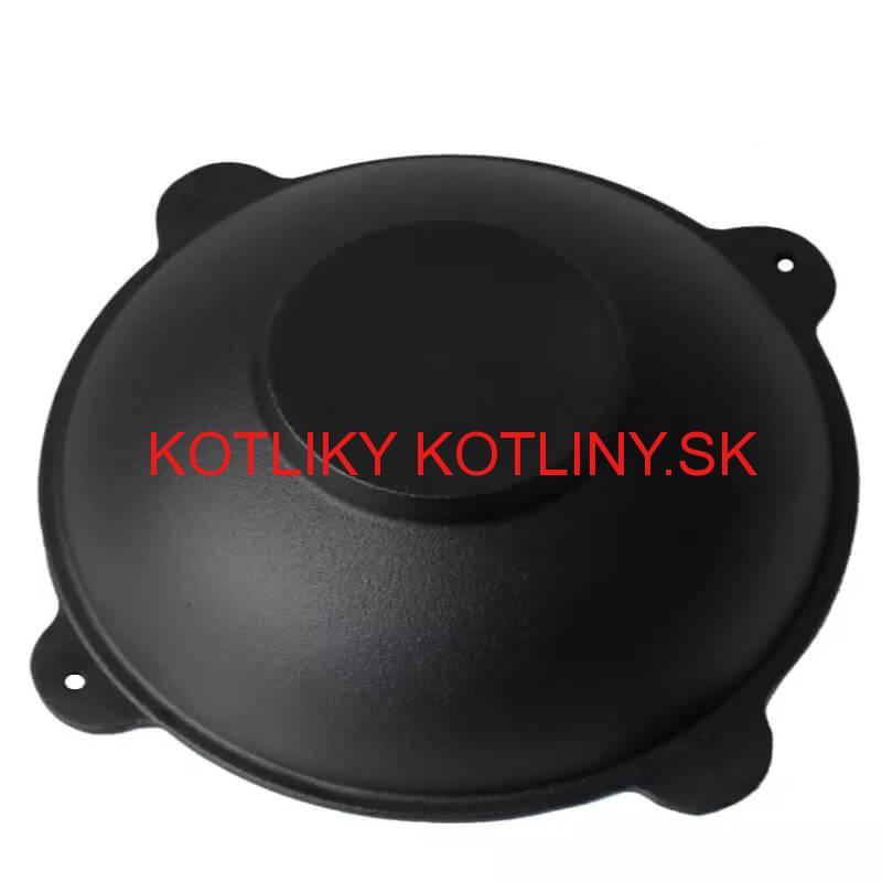 Liatinový wok s pokrievkou so 4 úchytmi 51 cm