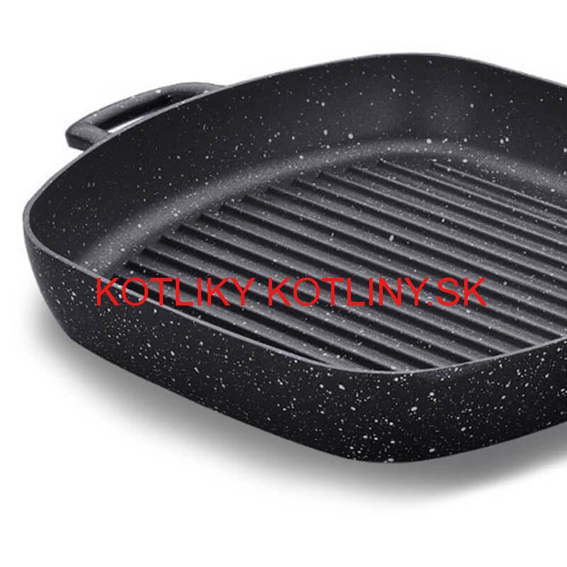 Grilovacia panvica s rúčkou 28 x 28 Grill Plus Volkanit