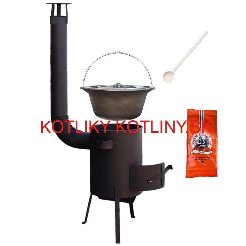 Liatinový kotlík 16 L + žiaruvzdorná kotlina 36 PLUS 600 4 MM