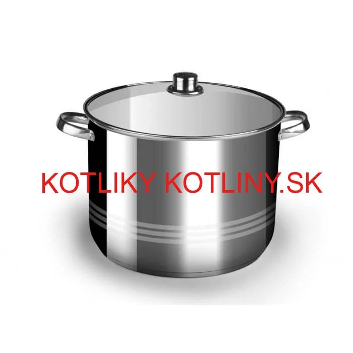 Nerezový hrniec 7 L + sklenená pokrievka