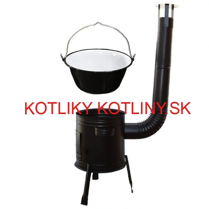 Smaltovaný kotlík 25 L (1,2 mm) + kovová kotlina 42 CLASSIC (KOV) Easy party