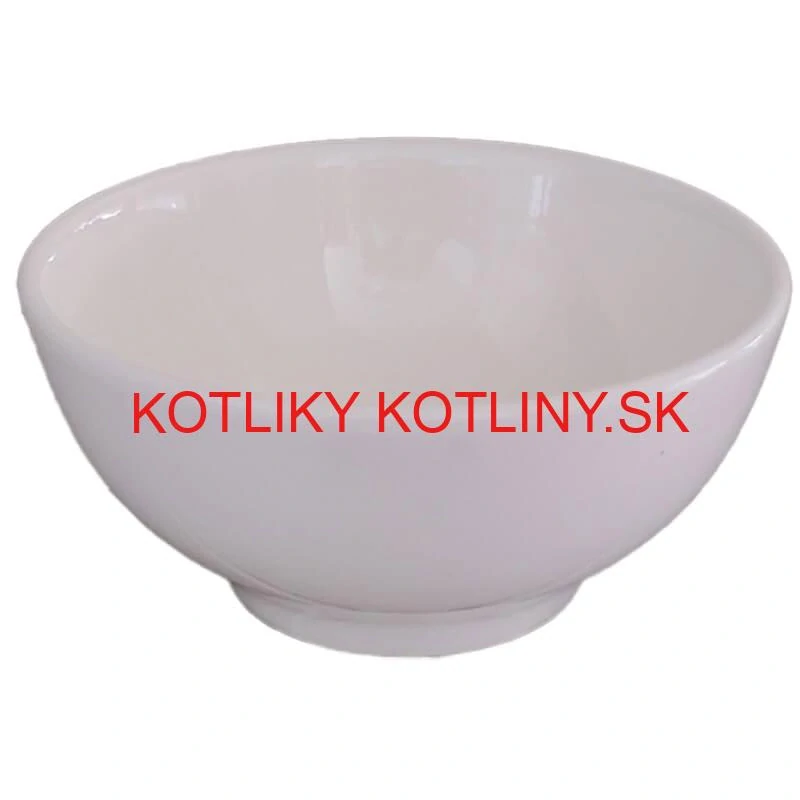 Keramické misky na servírovanie gulášu 15 cm 12 ks biele
