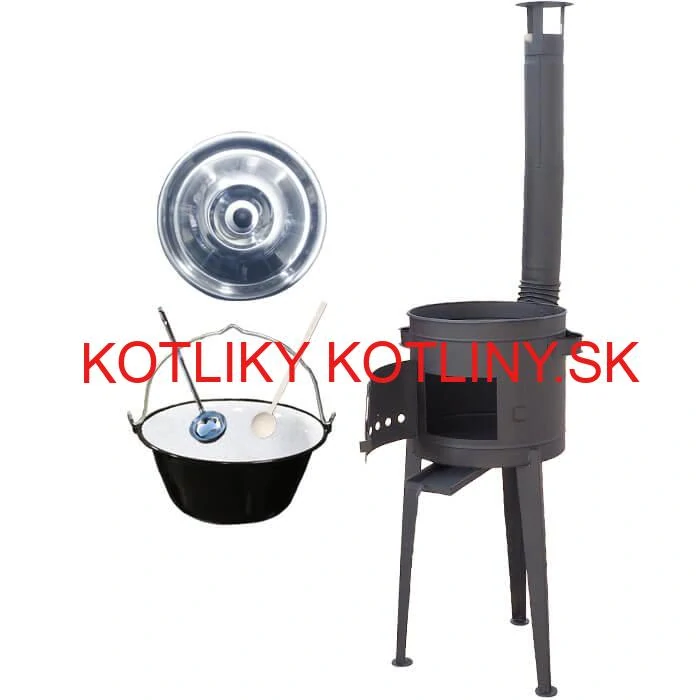 Smaltovaný kotlík 30 L (1,2 mm) + vysoká kotlina 47 cm (2 mm) HODO PLUS 600
