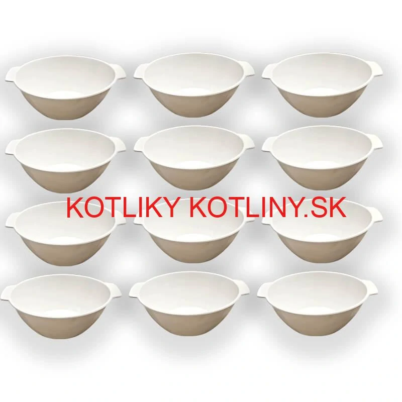 Sada 12 ks: Plastová miska na fajnový kotlíkový guláš a polievky – 500 ml