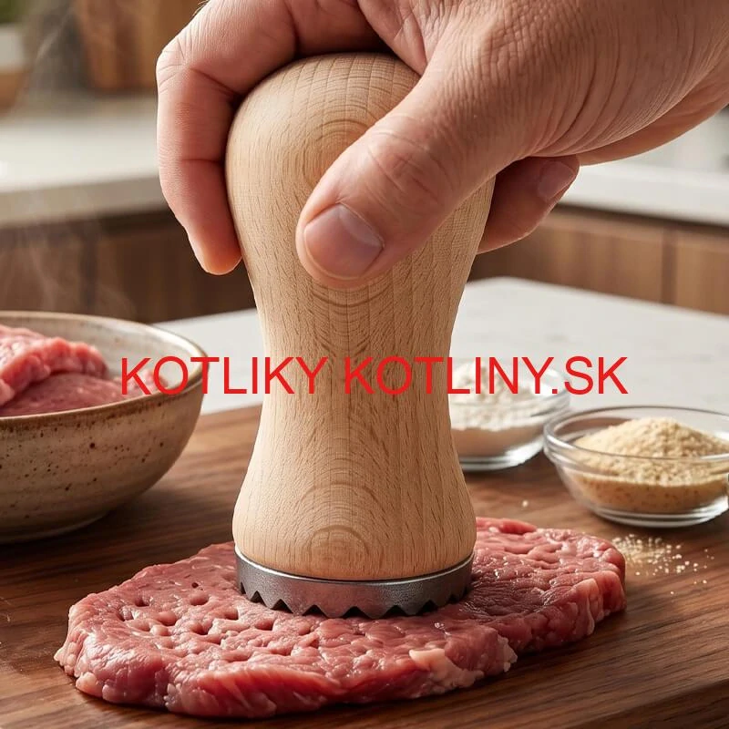 Ručný tĺčik na mäso s drevenou rukoväťou