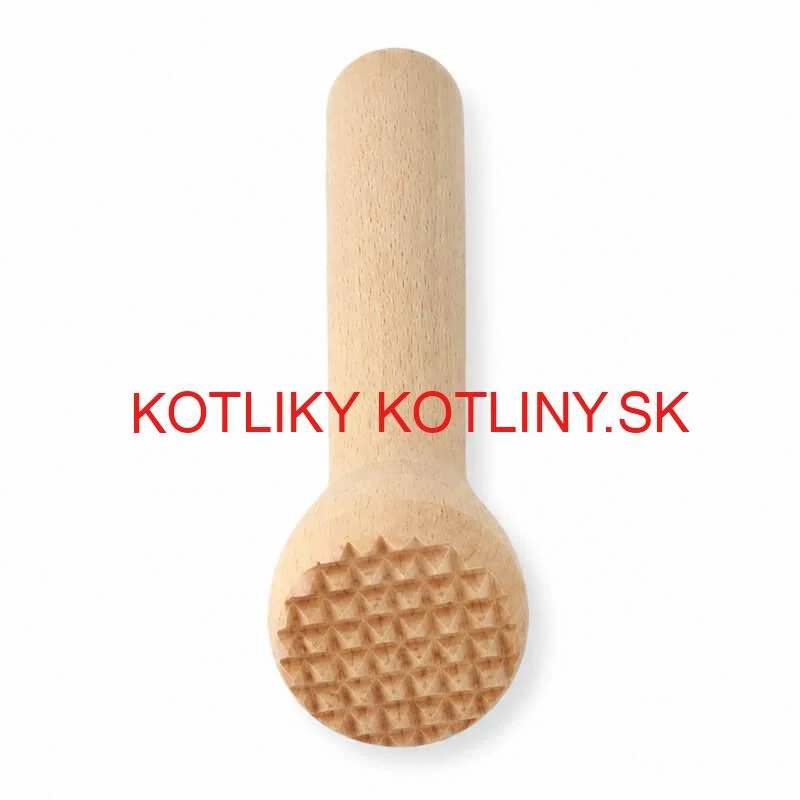 Drevený drvič na cesnak a bylinky 22 cm