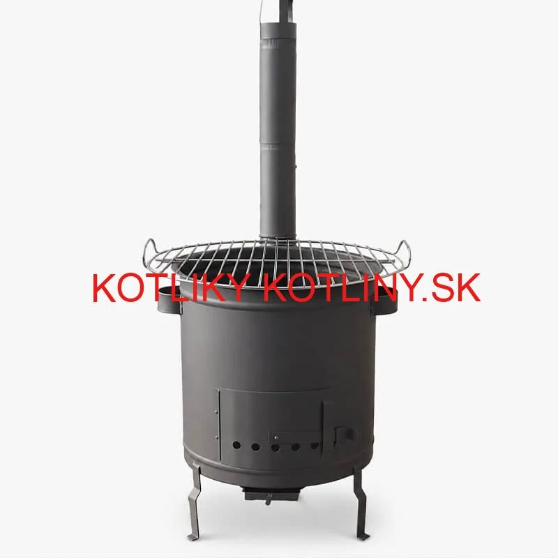Nerezový grilovací rošt 51 cm na záhradu s úchytmi