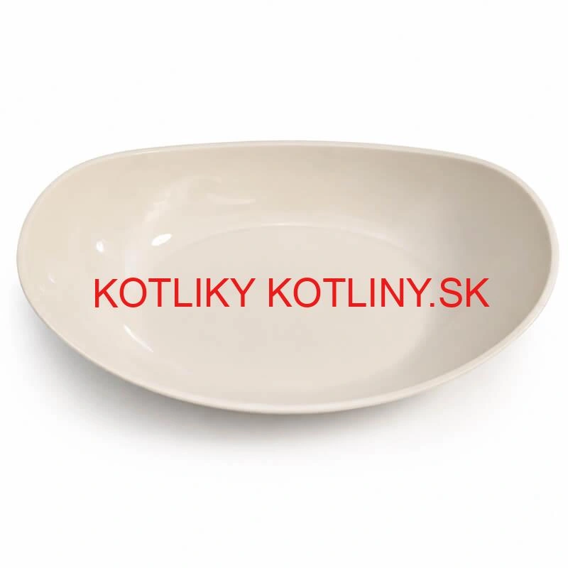 Plastová servírovacia miska loďka 28,5 cm – smotanová