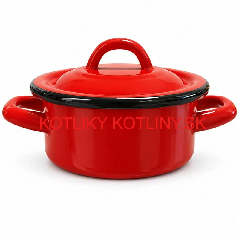 Malý smaltovaný kastról FALCO s pokrievkou