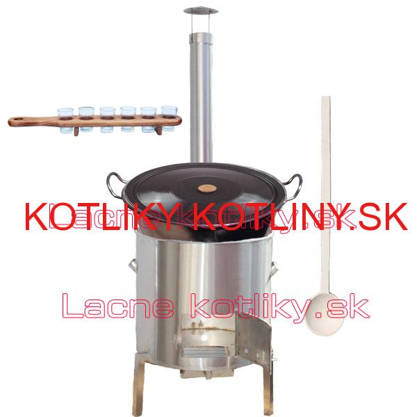 Zabíjačková nerezová súprava 60 L + štamperlíky