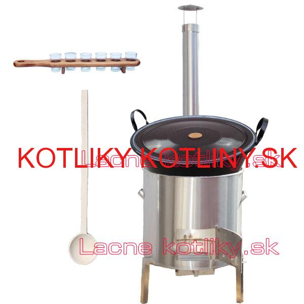 Zabíjačková nerezová súprava 50 L + štamperlíky