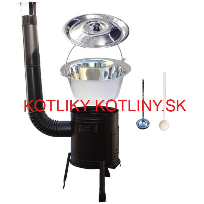 Antikorový kotlík 22 L (0,8 mm) + kovová kotlina 42 CLASSIC (KOV)