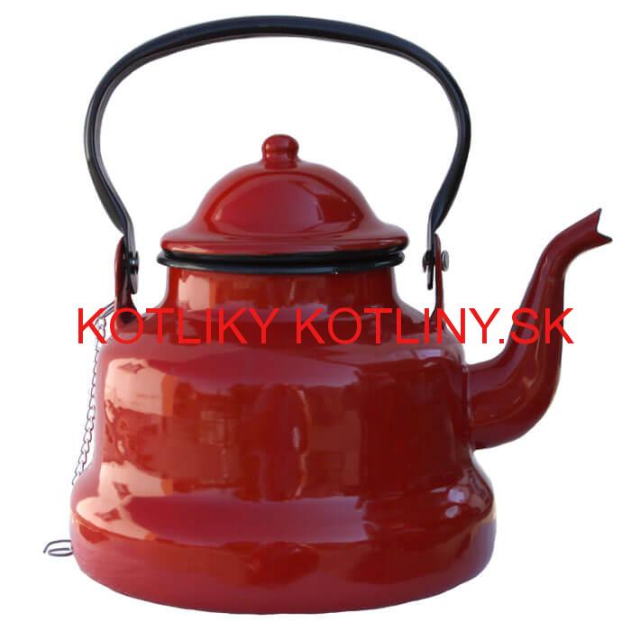 Smaltovaný čajník 1 L RED