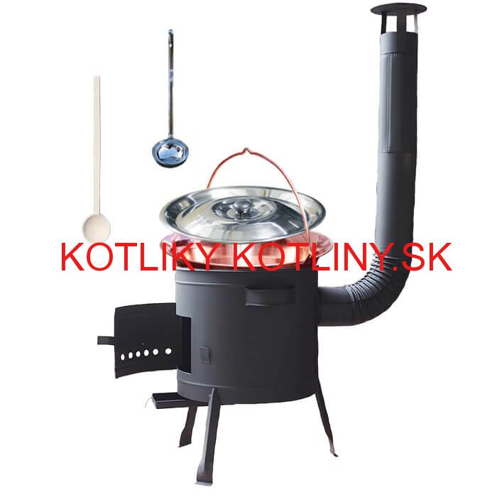 Kotlíkový gulášový set 36 PLUS 600 + medený kotlík 14 L (1,2 mm)