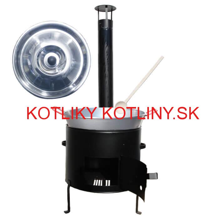 Panvica PAELLA (WOK) 36 cm + kovová kotlina 36 cm GARCIMA