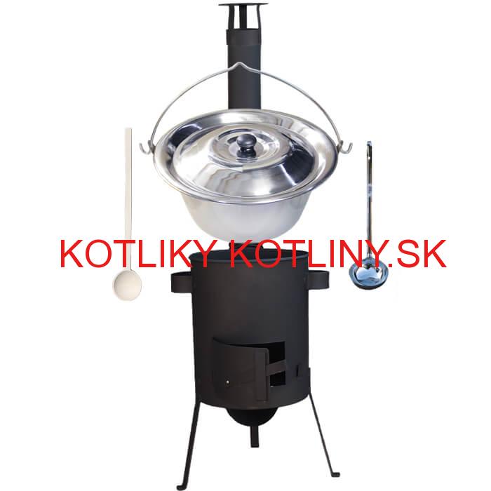 Antikorový kotlík 22 L (0,8 mm) + žiaruvzdorná kotlina 42 PLUS 600 4 MM