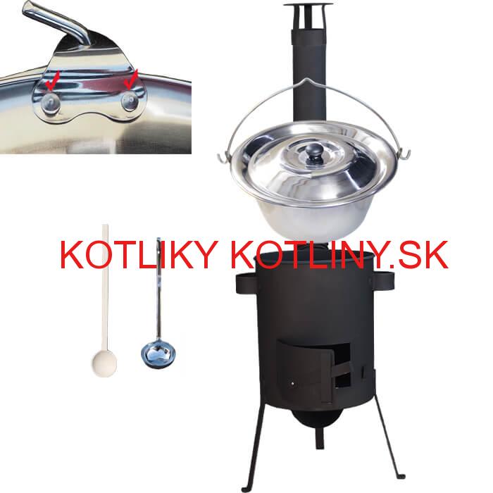 Antikorový kotlík 20 L (0,8 mm) + žiaruvzdorná kotlina 42 PLUS 600 4 MM