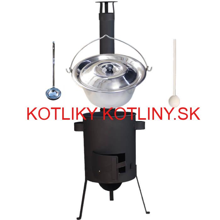 Antikorový kotlík 20 L (1,2 mm) + žiaruvzdorná kotlina 42 PLUS 600 4 MM