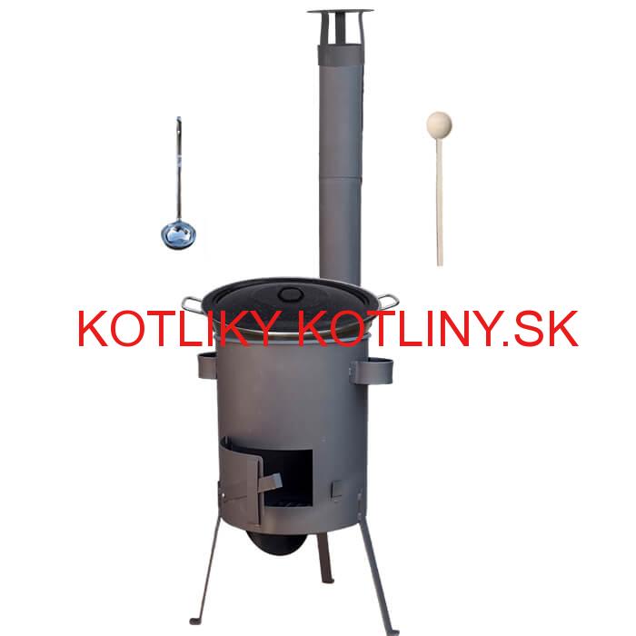 Nerezový kotol 40 L (1,2 mm) + žiaruvzdorná kotlina 45 PLUS 600 4 MM