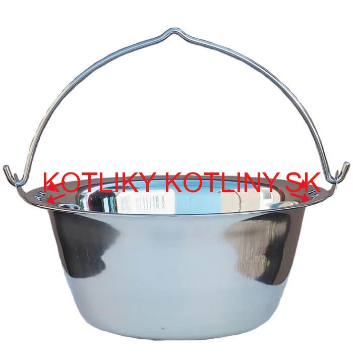 Antikorový kotlík 15 L (0,8 mm) s nitmi