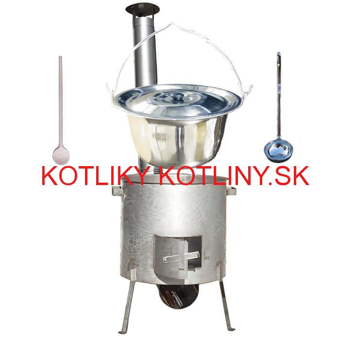 Nerezový kotlík 15 L (1,2 mm) INOX, zosilnená vysoká nerezová kotlina 36 cm KOMFORT