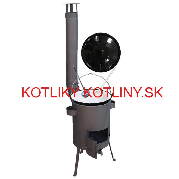 Smaltovaný kotlík 13 L + žiaruvzdorná kotlina 36 PLUS 600 4 MM