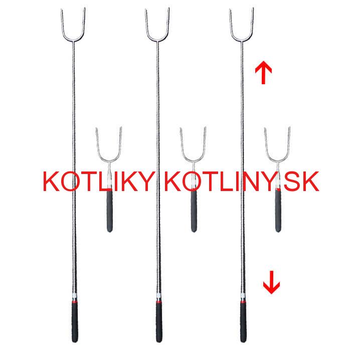 Vidličky na opekanie 24,5 cm - 84,5 cm – teleskopické 6 ks