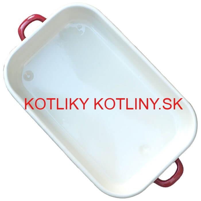 Smaltovaný pekáč 46 x 24 cm ČERVENÝ