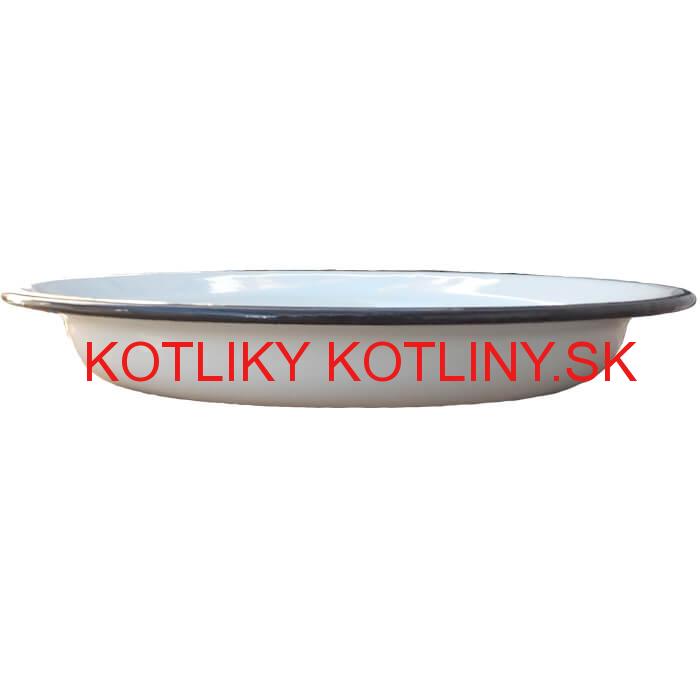 Smaltovaný tanier 28 cm Biely