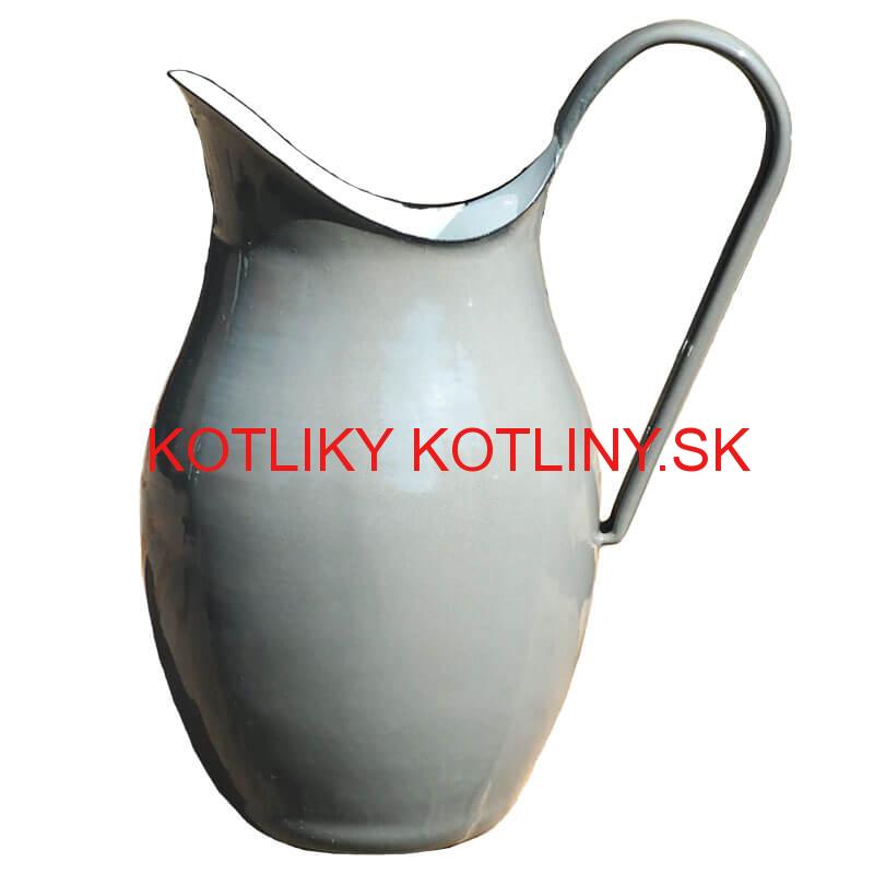 Smaltovaná krhla 2 L ŠEDÁ
