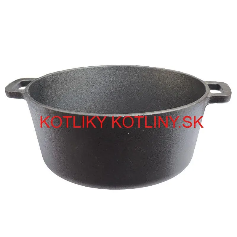 Liatinový hrniec s pokrievkou 2 v 1