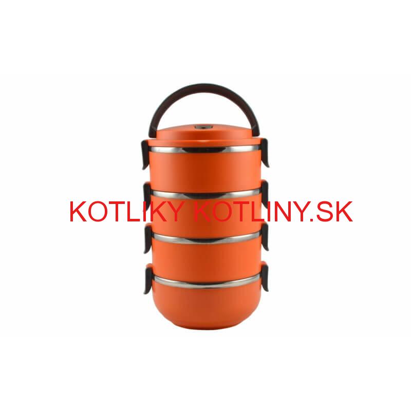 Jedlonosič - obedár 4 dielny oranžový