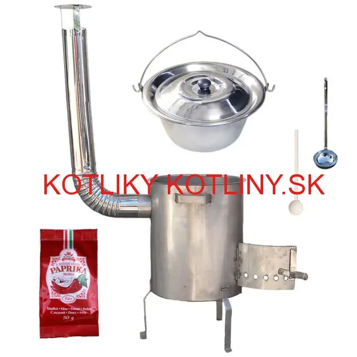 Nerezový kotlík 30 L (1,2 mm) INOX + nerezová kotlina (1,5 mm) 45 cm STRONG EXCLUSIVE